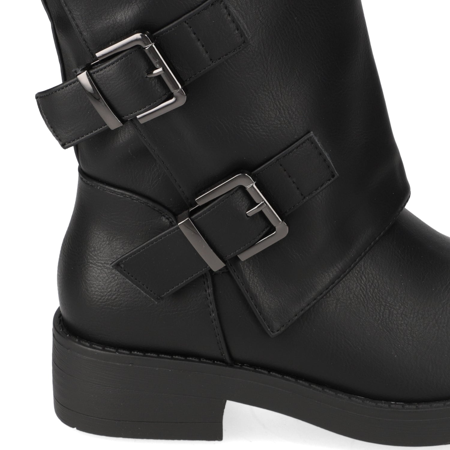 Bota Taco Ancho 3 cm Negro New Walk 35 / Negro