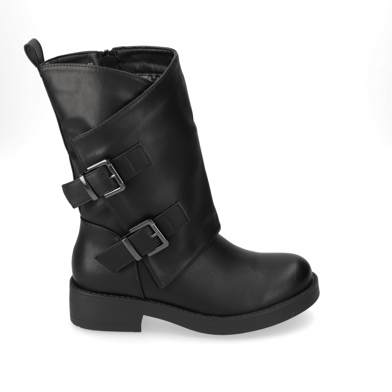 Bota Taco Ancho 3 cm Negro New Walk 35 / Negro