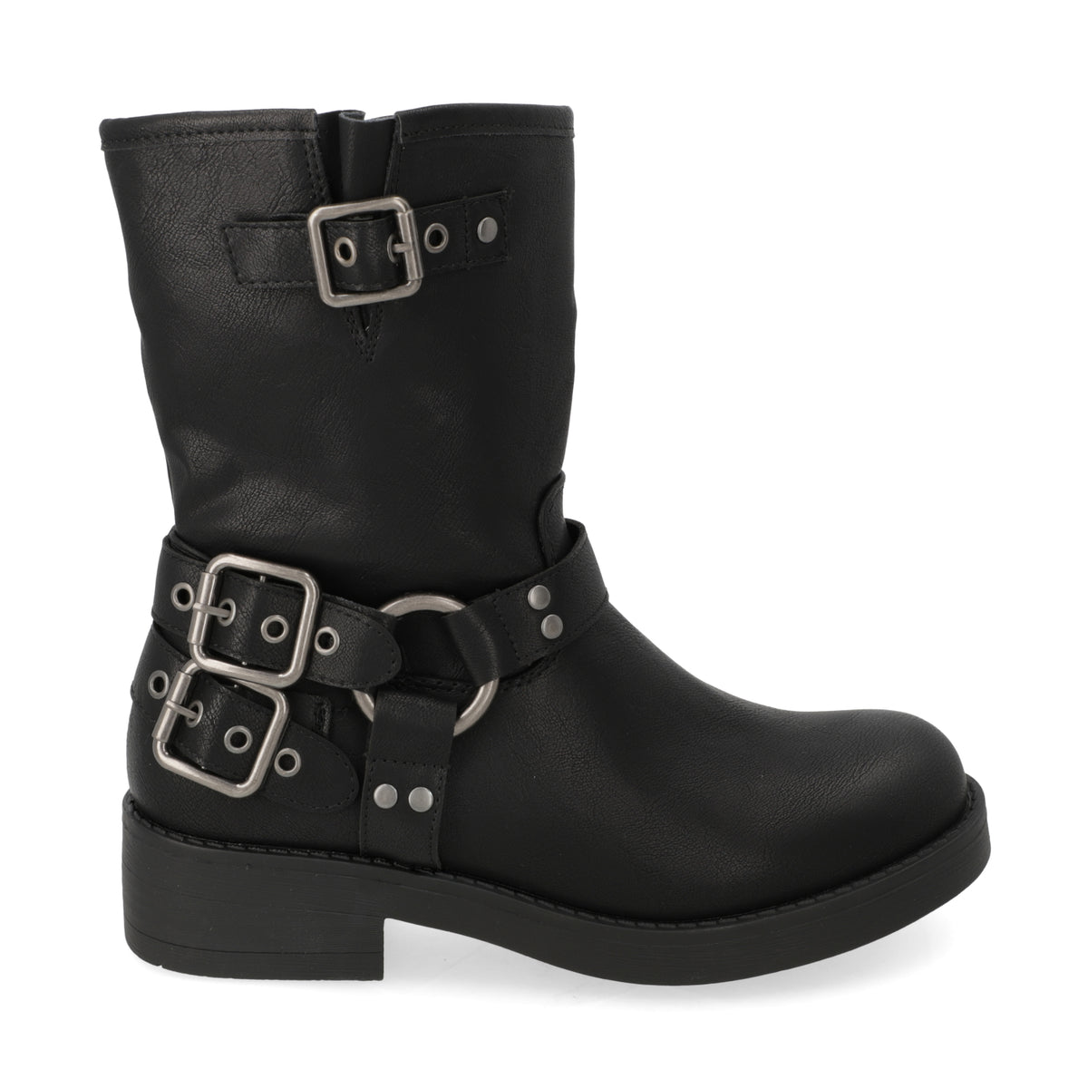 Bota Negra con Hebillas 35 / Negro