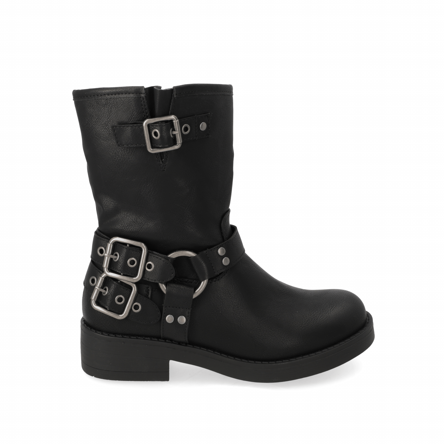 Bota Negra con Hebillas 35 / Negro