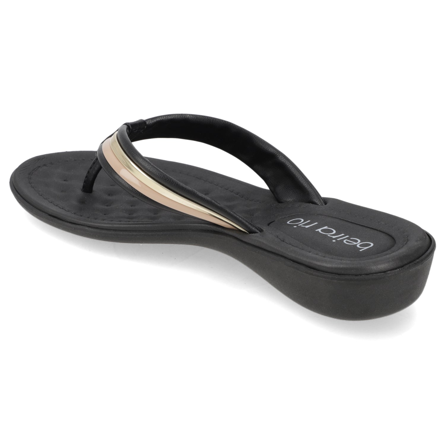 Sandalia Negro Beira Rio Ecocuero Metalizado 35 / Negro