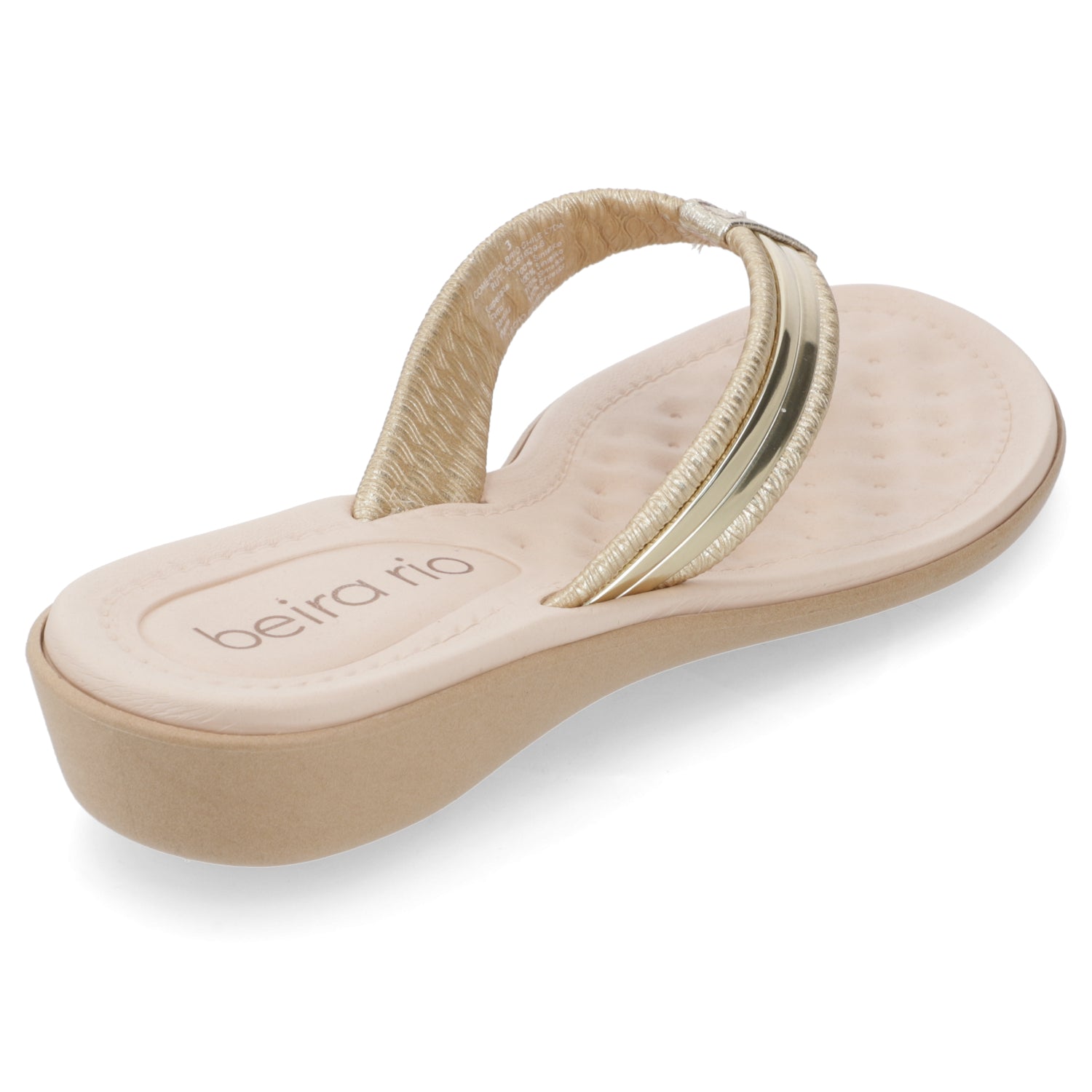 Sandalia Dorado Beira Rio Ecocuero Metalizado 35 / Dorado