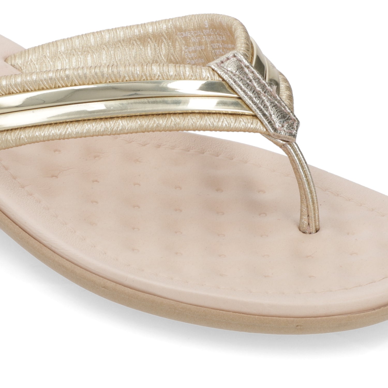 Sandalia Dorado Beira Rio Ecocuero Metalizado 35 / Dorado