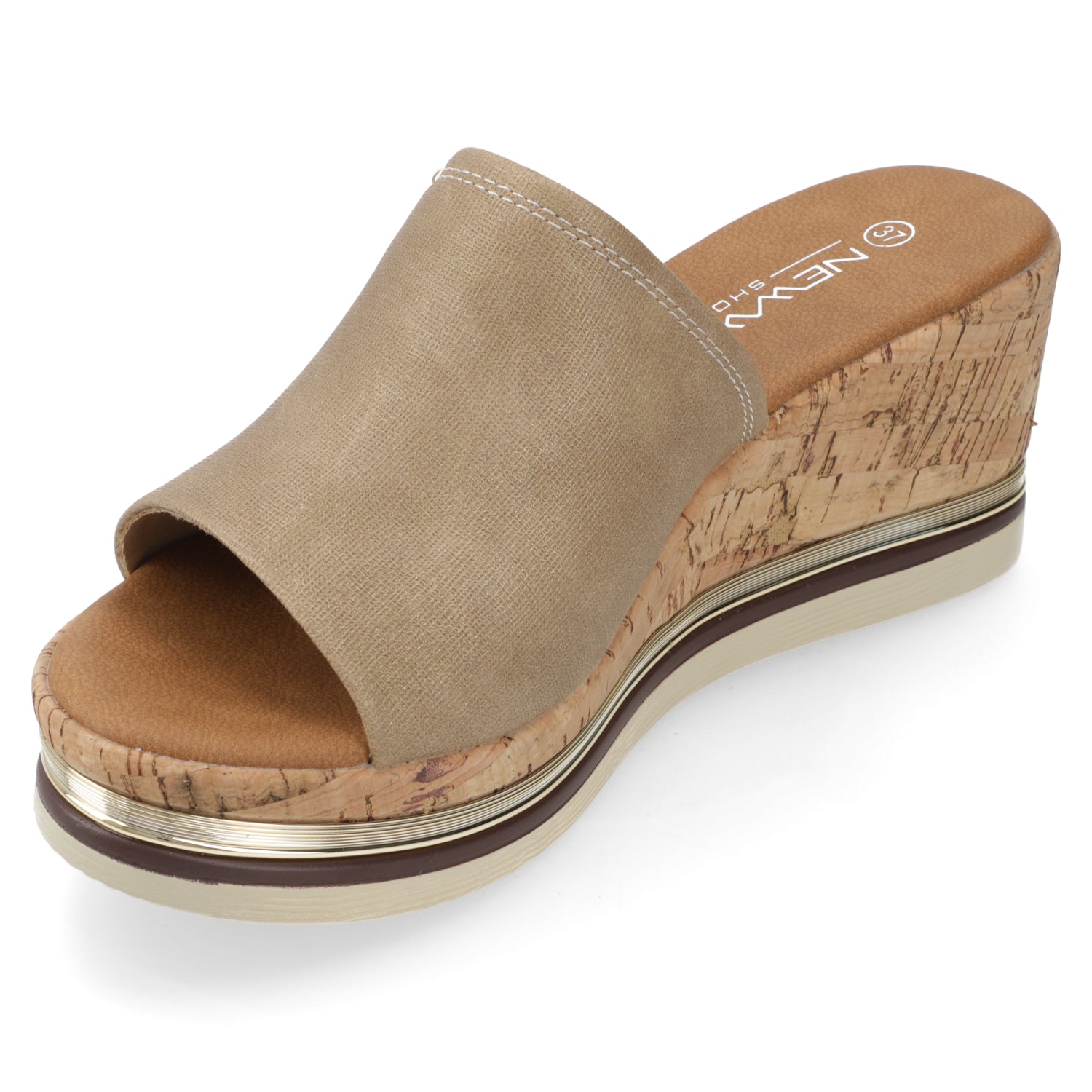 Sandalia Sandalia Beige New Walk Ecocuero 35 / Beige
