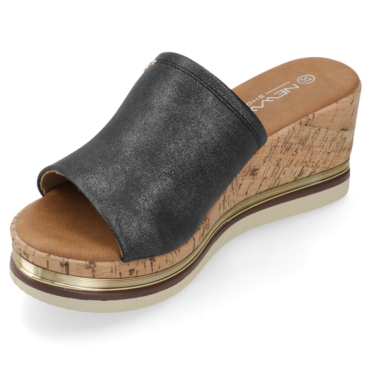 Sandalia Sandalia Negro New Walk Ecocuero 35 / Negro