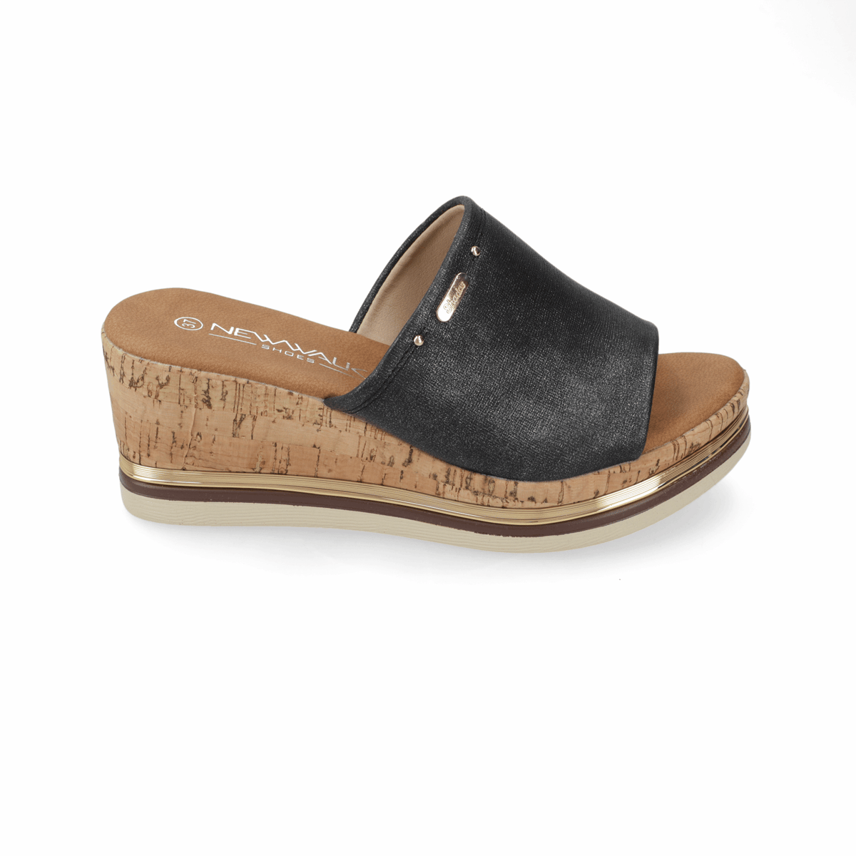 Sandalia Sandalia Negro New Walk Ecocuero 35 / Negro