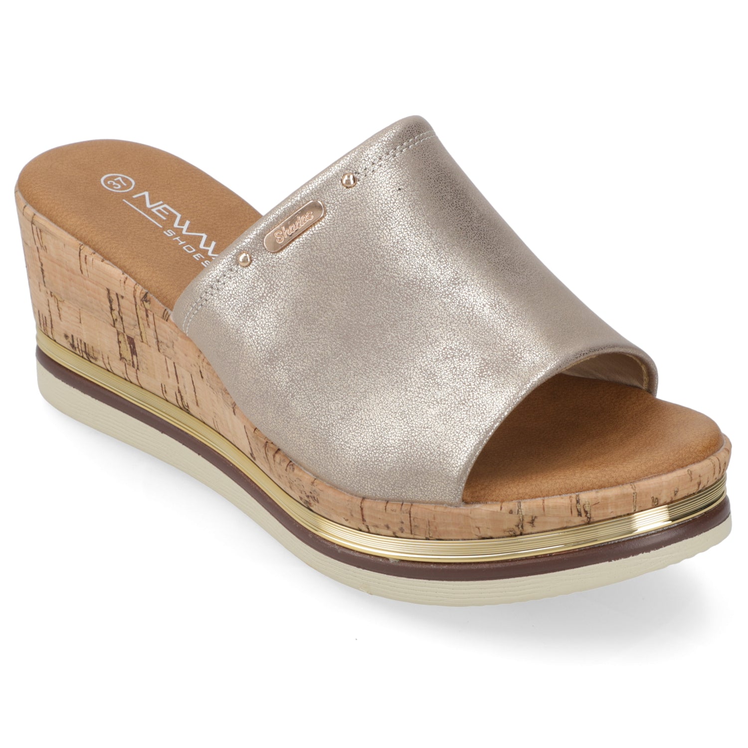 Sandalia Sandalia Dorado New Walk Ecocuero 35 / Dorado