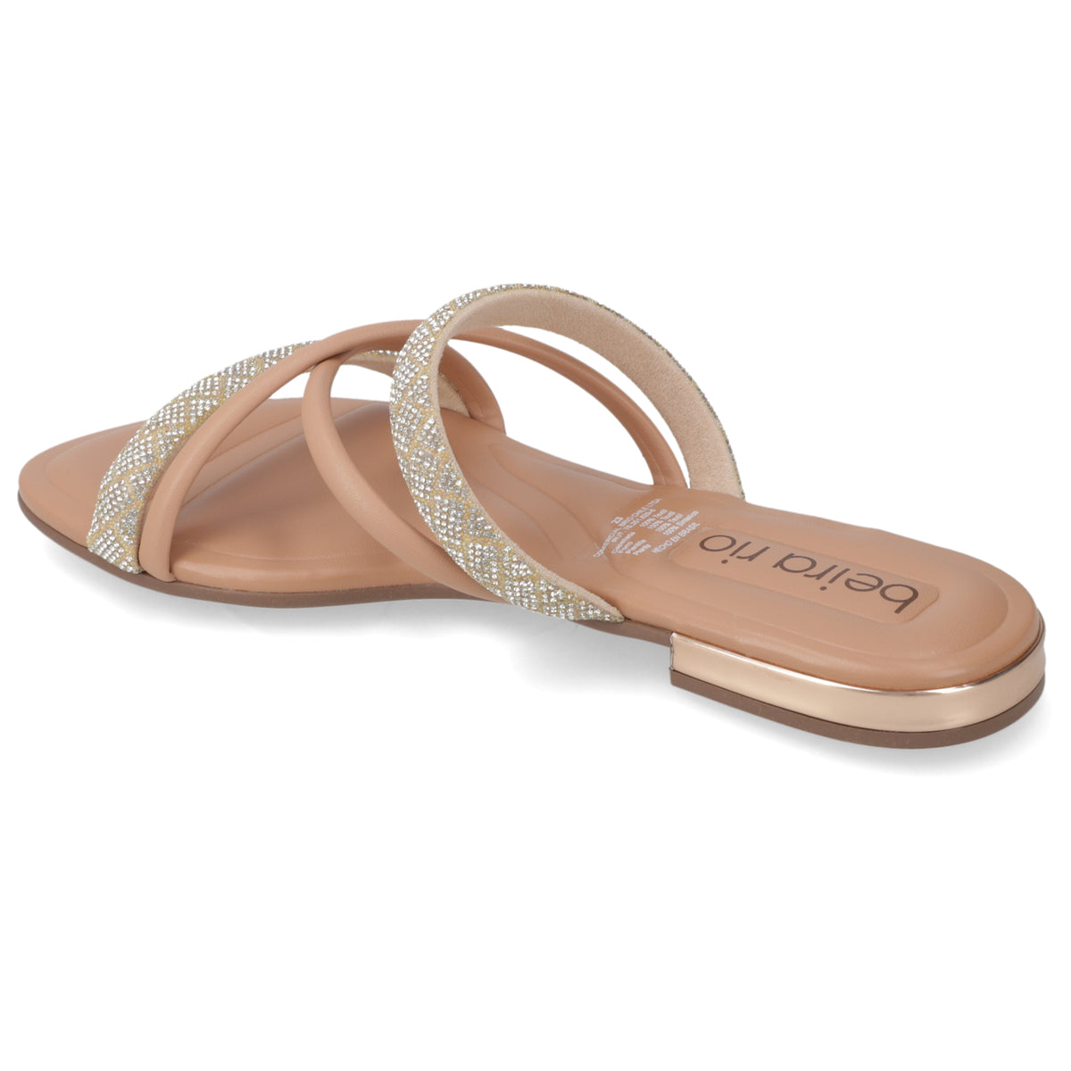 Sandalia Plana Nude Beira Rio Ecocuero 35 / Nude