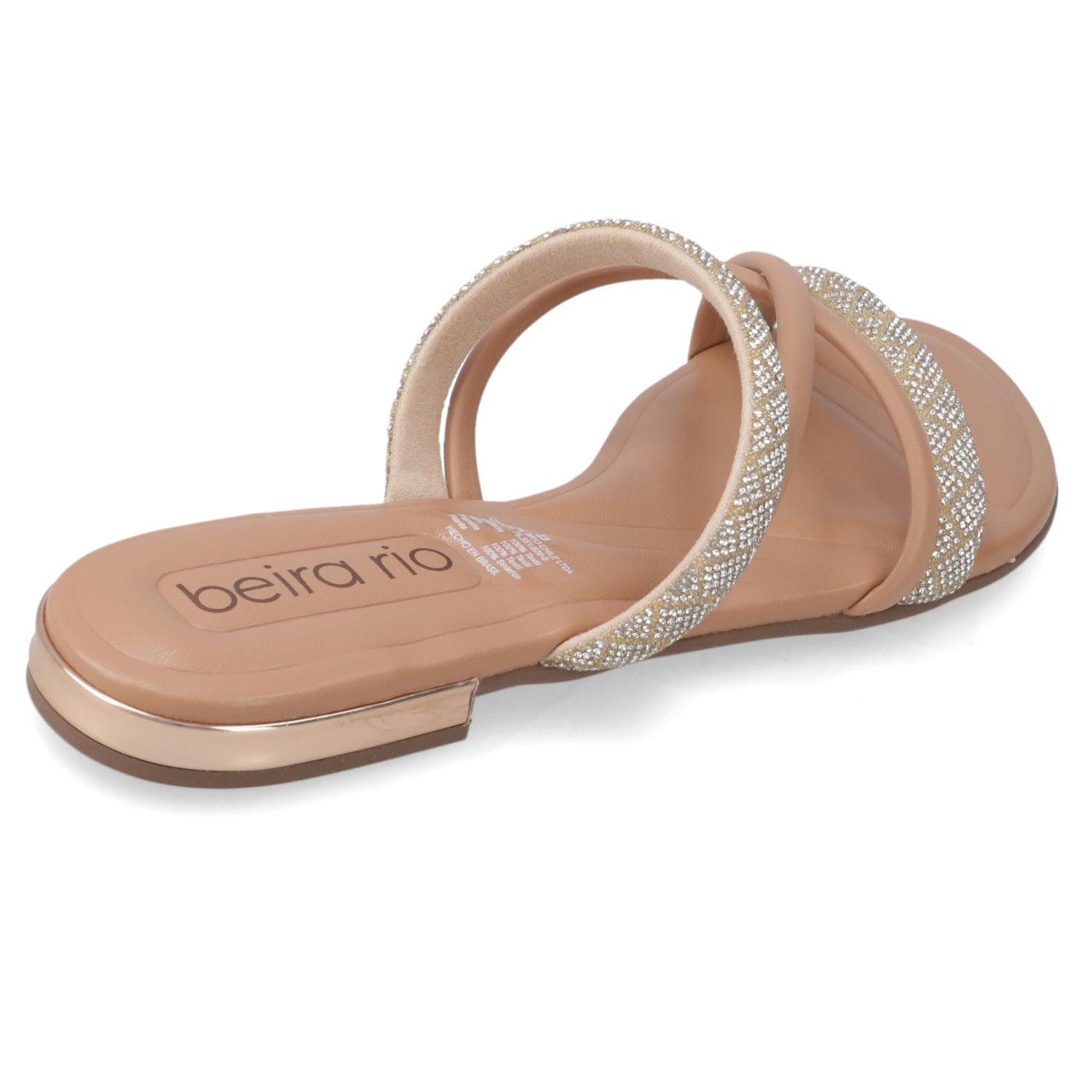 Sandalia Plana Nude Beira Rio Ecocuero 35 / Nude