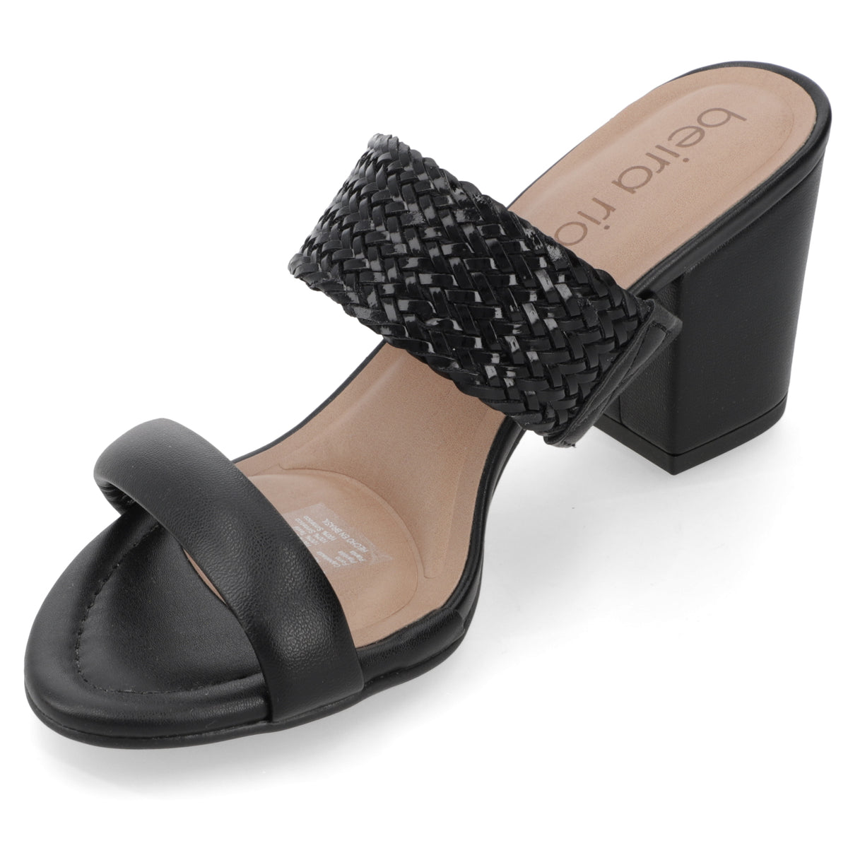 Sandalia Taco Ancho Medio Negro Beira Rio 34 / Negro