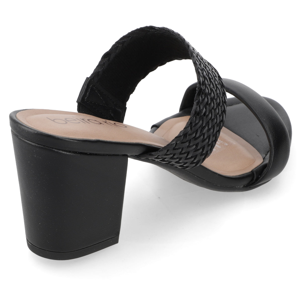 Sandalia Taco Ancho Medio Negro Beira Rio 34 / Negro