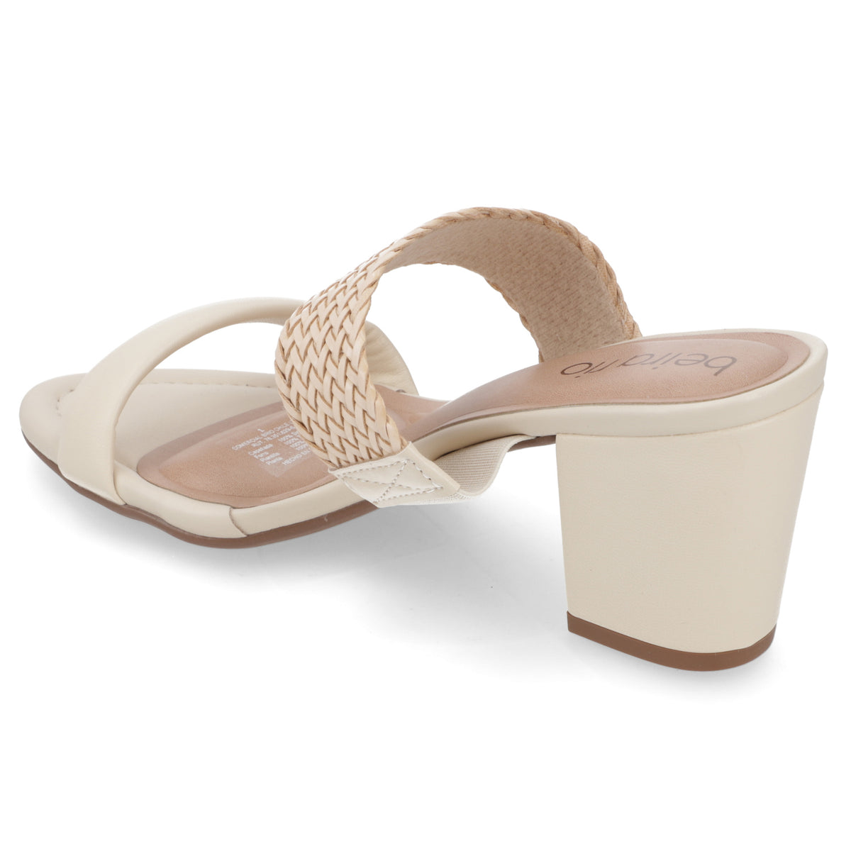 Sandalia Taco Ancho Medio Crema Beira Rio 34 / Crema