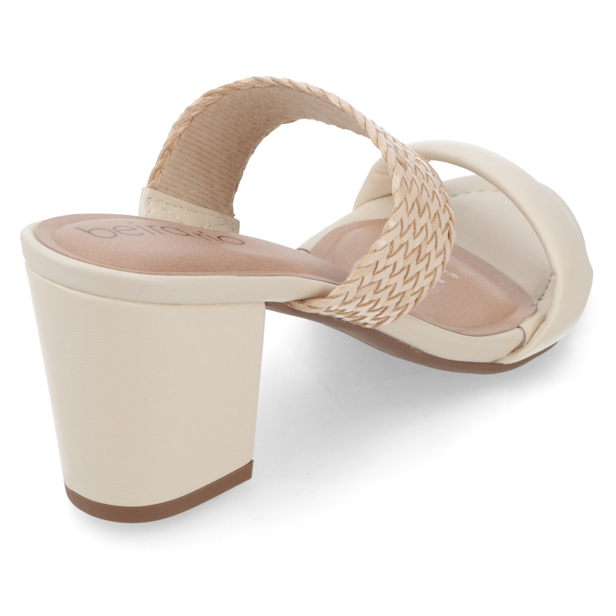 Sandalia Taco Ancho Medio Crema Beira Rio 34 / Crema