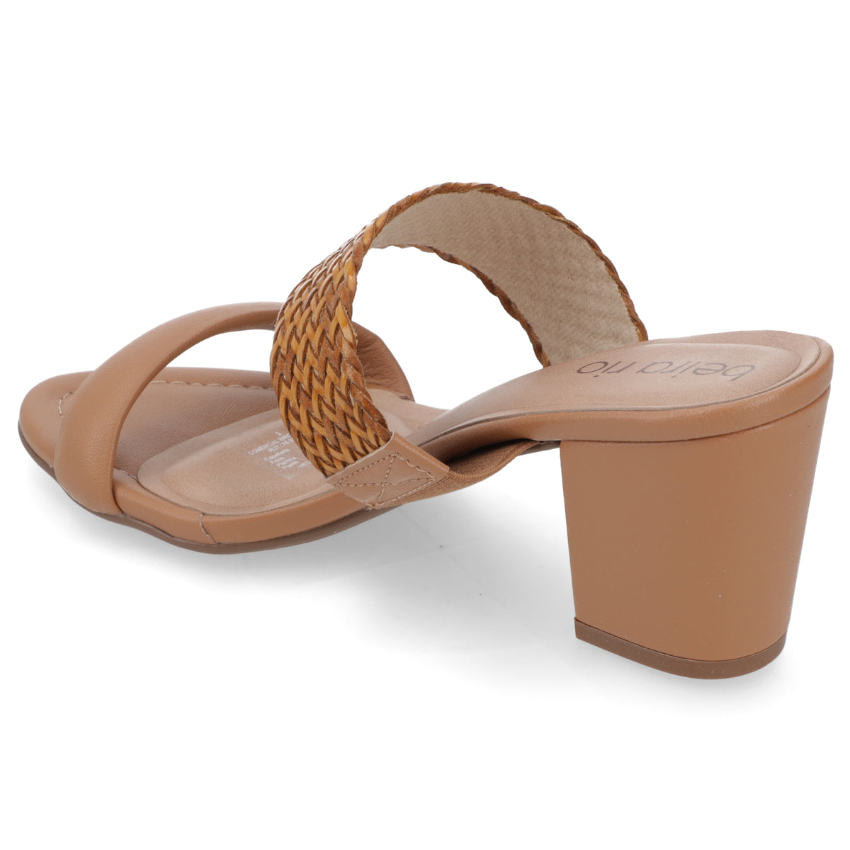 Sandalia Taco Ancho Medio Camel Beira Rio 34 / Camel
