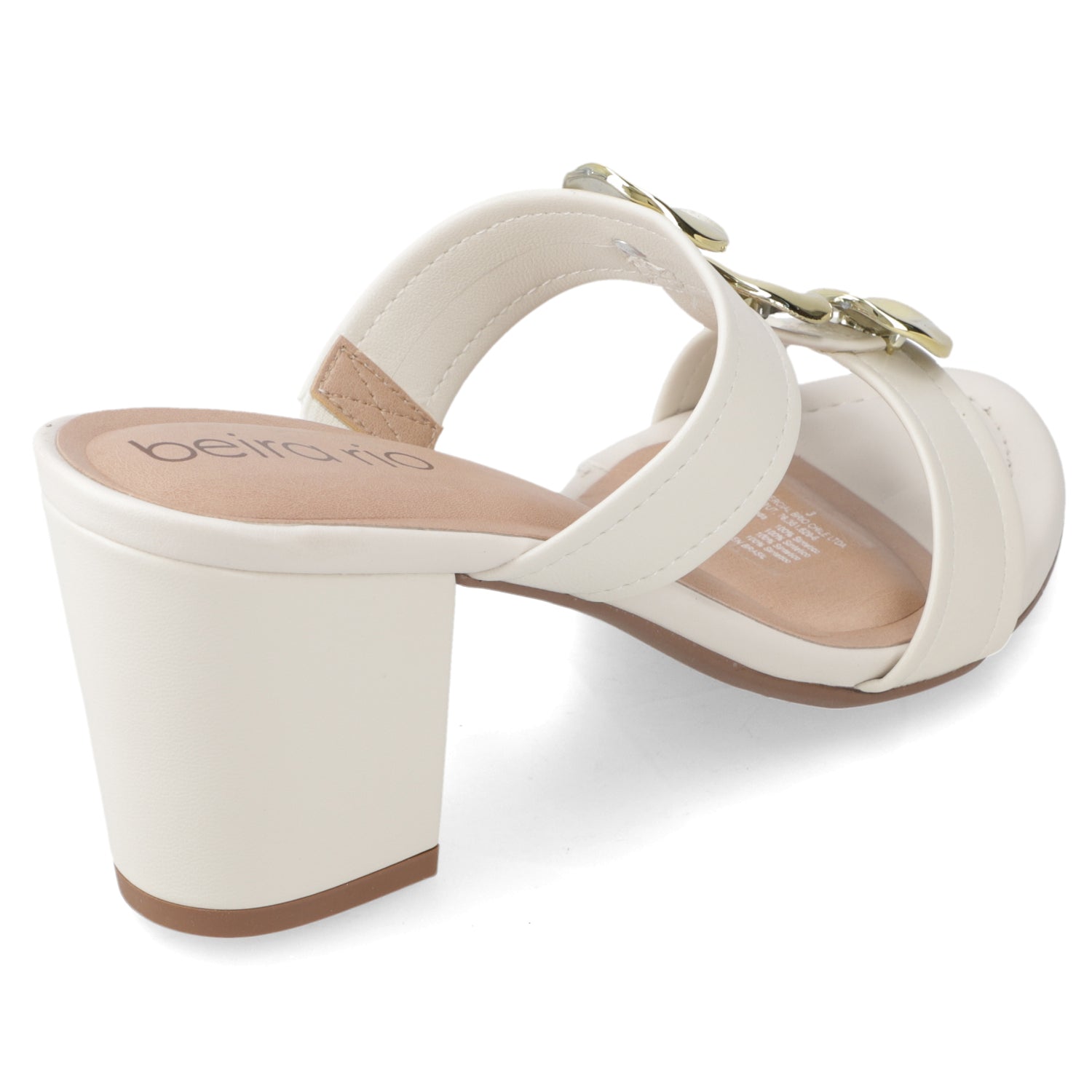 Sandalia Taco Ancho Medio Blanco OFF Beira Rio 34 / Blanco OFF