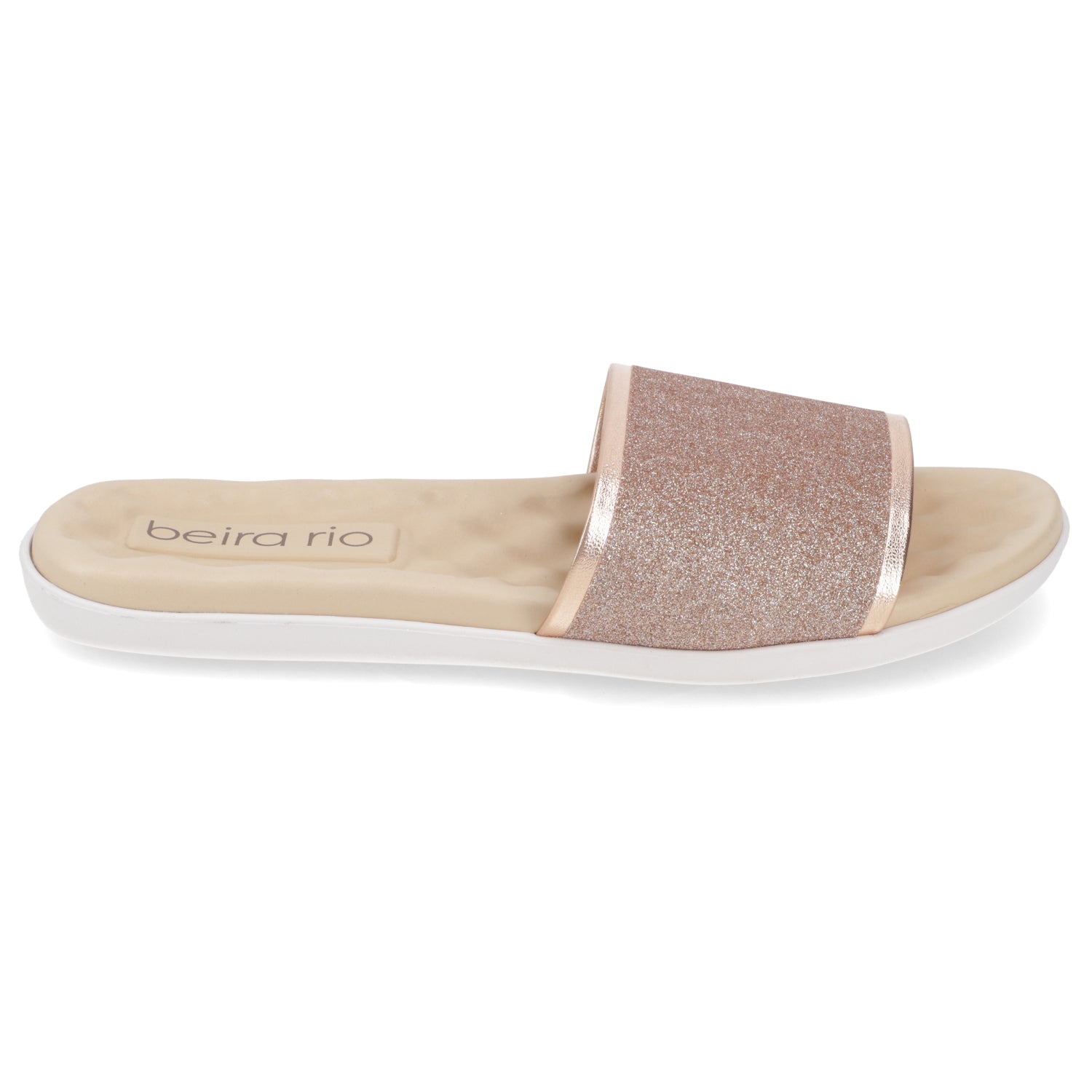 Sandalia Rose Gold Beira Rio Textil Glitter 35 / Rose Gold