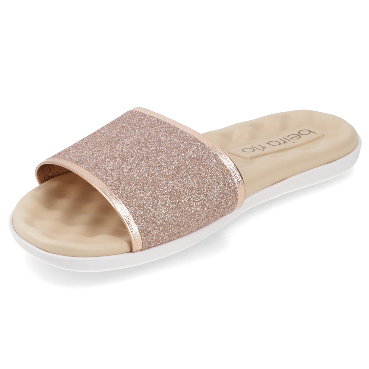 Sandalia Rose Gold Beira Rio Textil Glitter 35 / Rose Gold