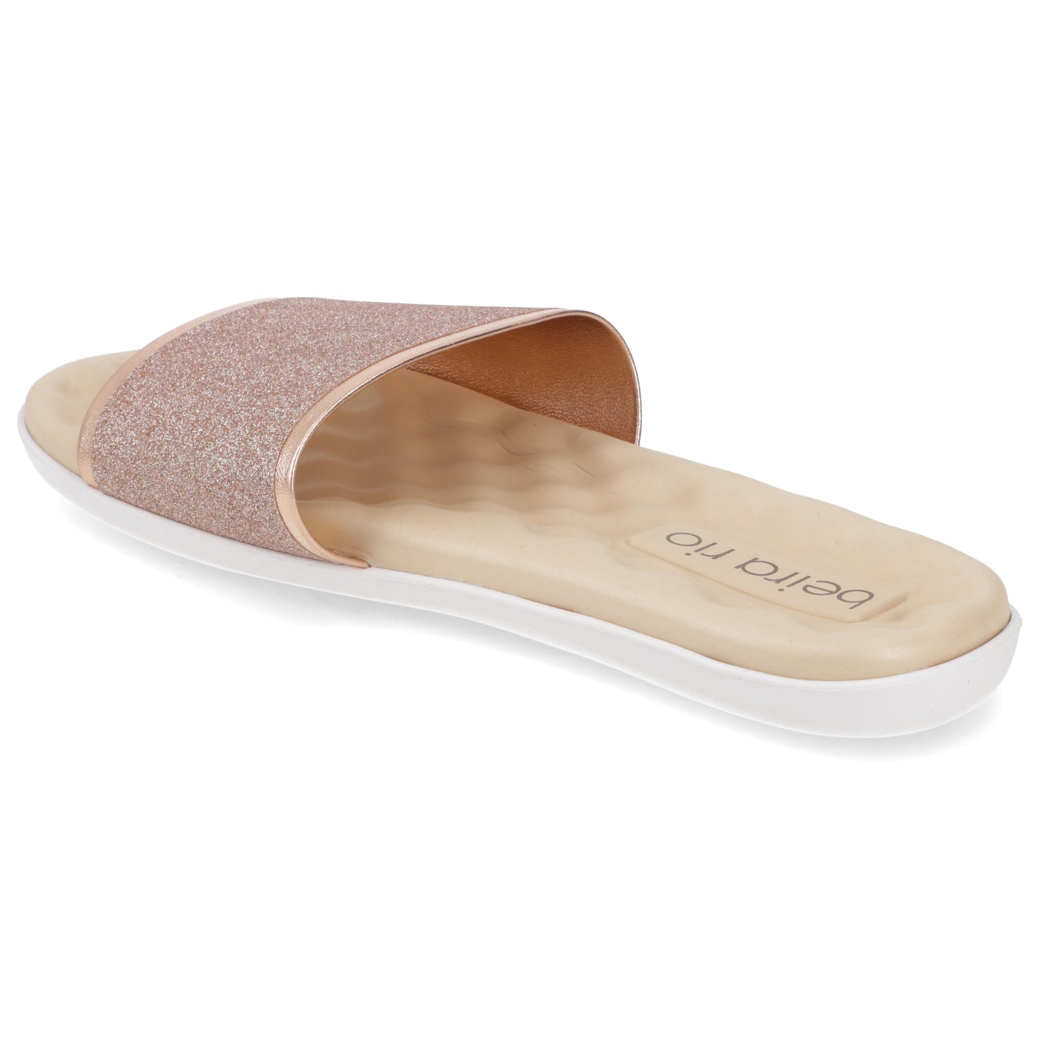 Sandalia Rose Gold Beira Rio Textil Glitter 35 / Rose Gold