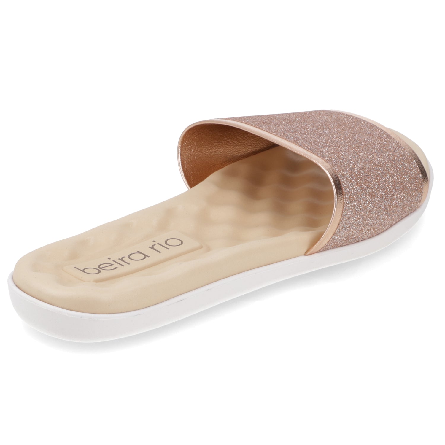 Sandalia Rose Gold Beira Rio Textil Glitter 35 / Rose Gold