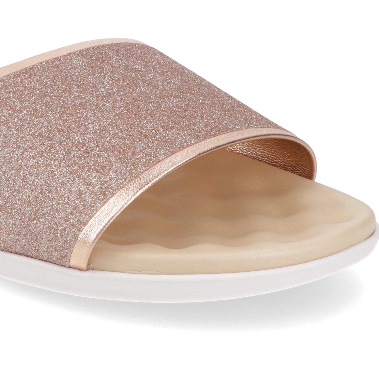 Sandalia Rose Gold Beira Rio Textil Glitter 35 / Rose Gold