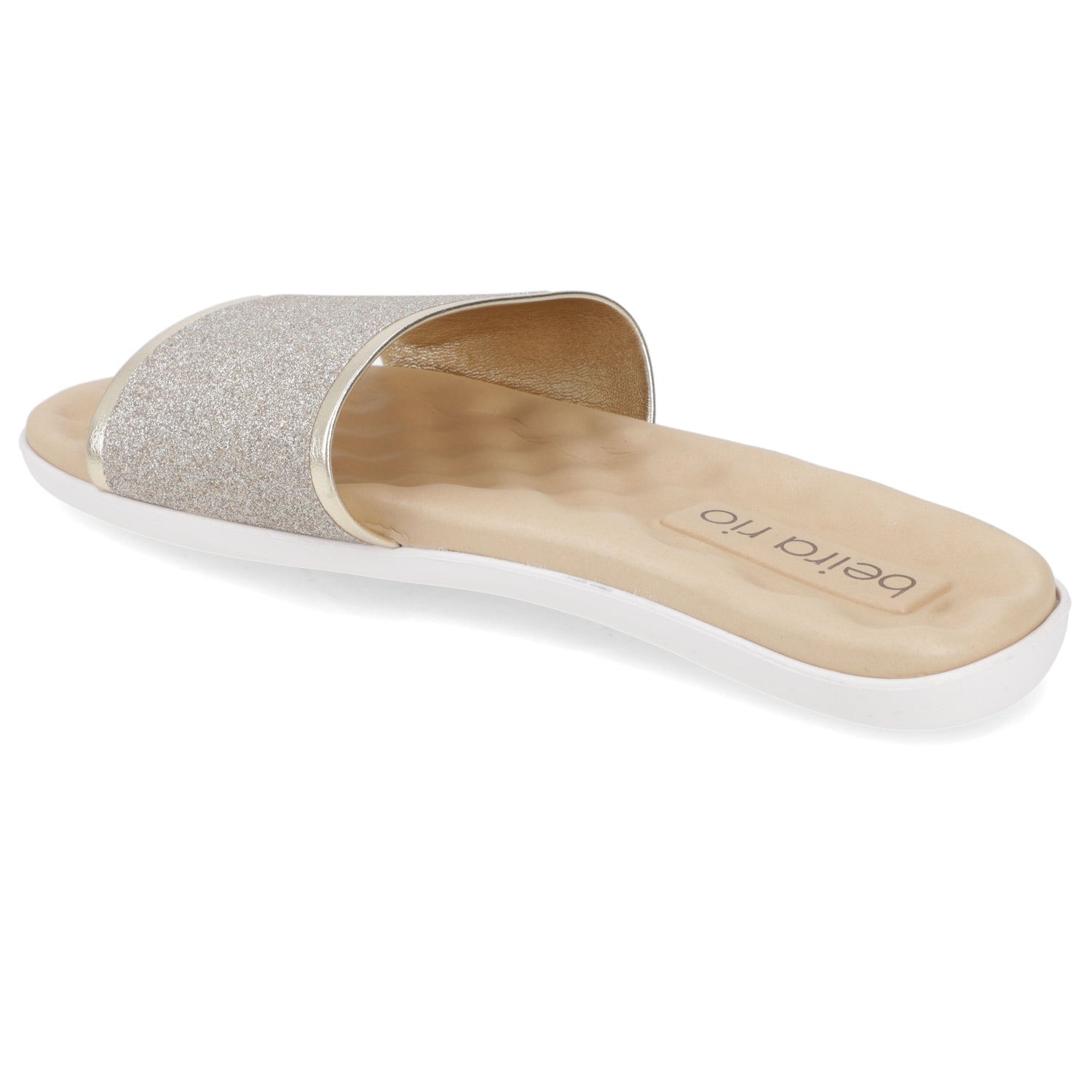 Sandalia Dorado Beira Rio Textil Glitter 35 / Dorado