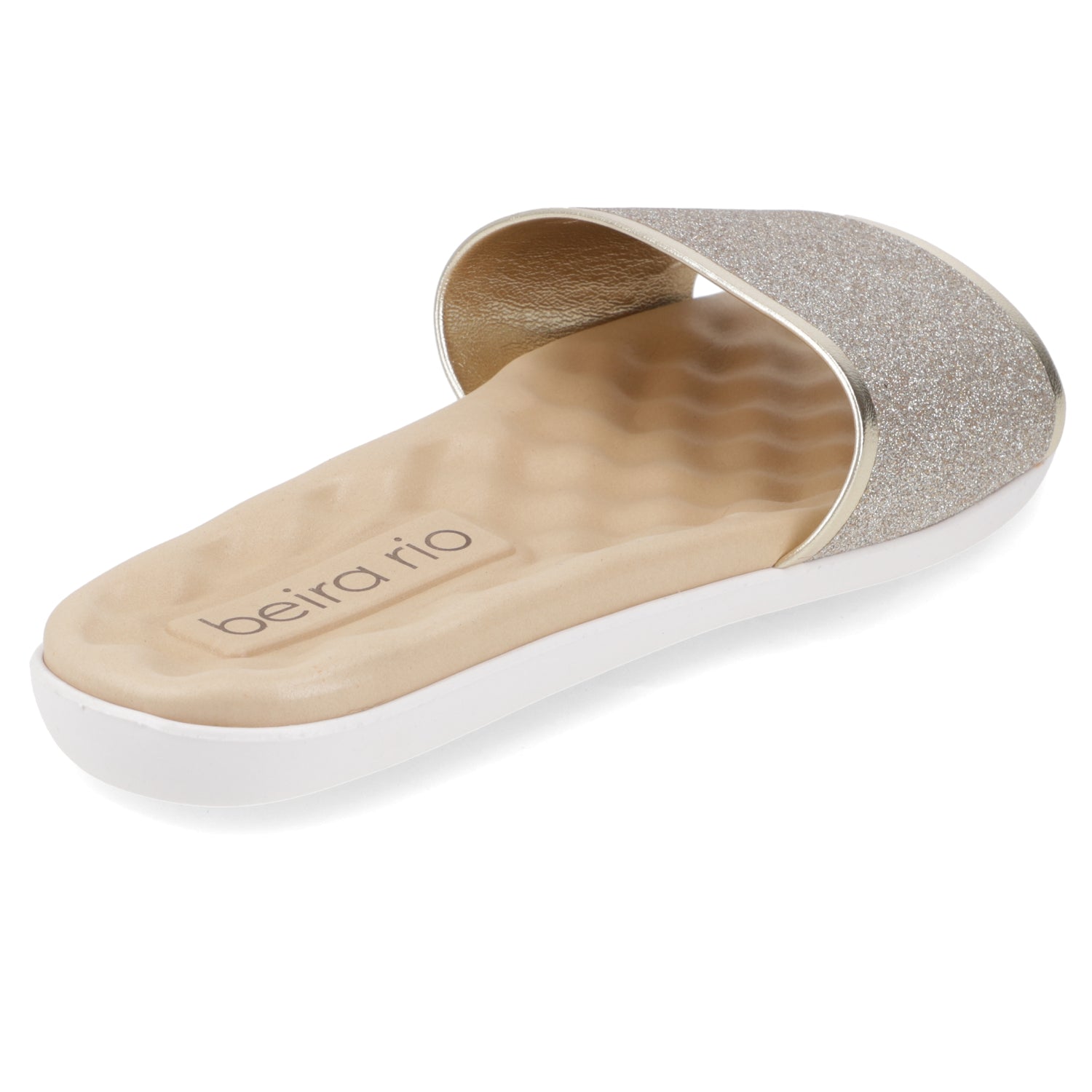 Sandalia Dorado Beira Rio Textil Glitter 35 / Dorado