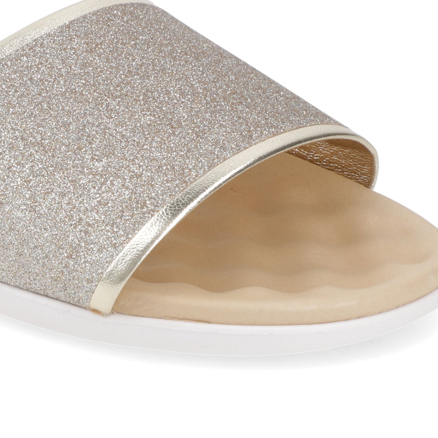 Sandalia Dorado Beira Rio Textil Glitter 35 / Dorado