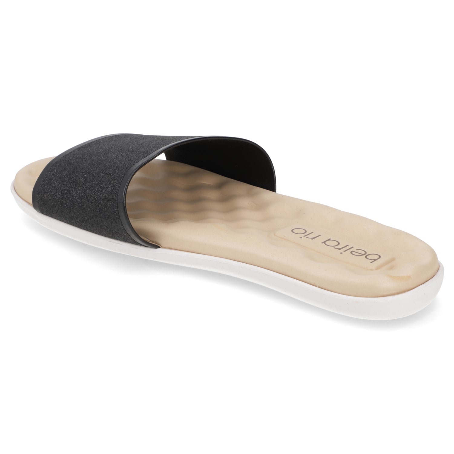 Sandalia Negro Beira Rio Textil Glitter 35 / Negro