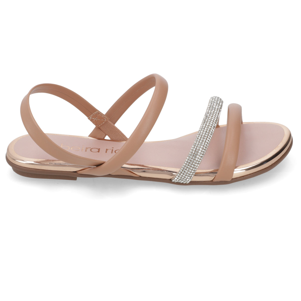 Sandalia Nude Beira Rio Ecocuero 35 / Nude