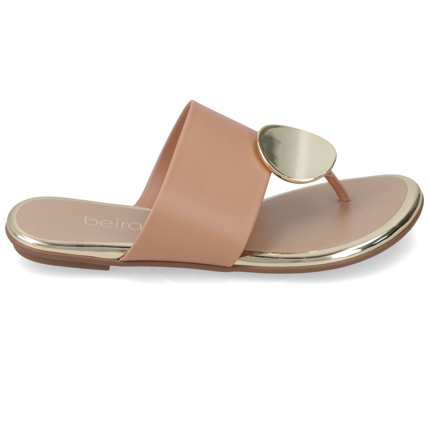 Sandalia Nude Beira Rio Ecocuero