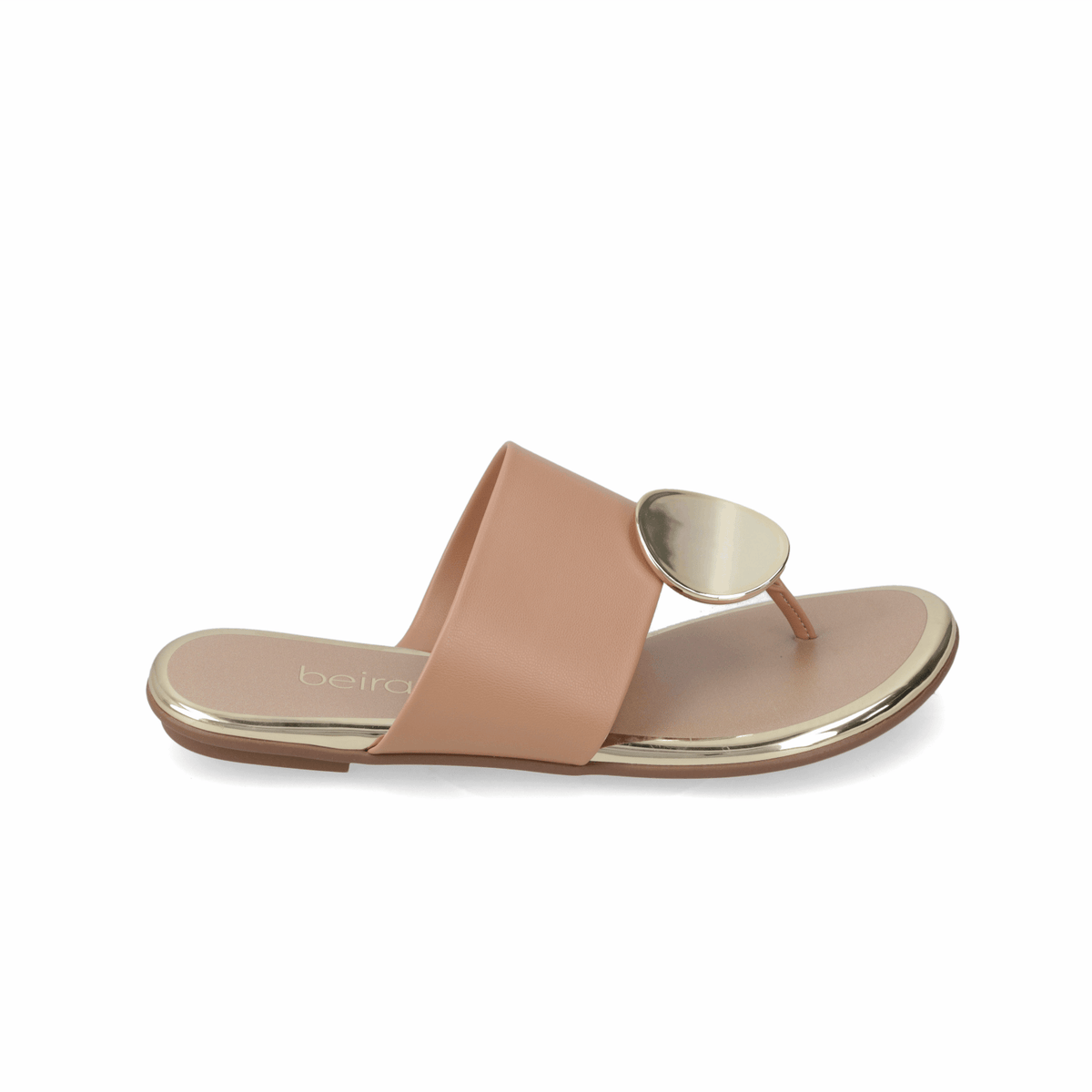 Sandalia Nude Beira Rio Ecocuero