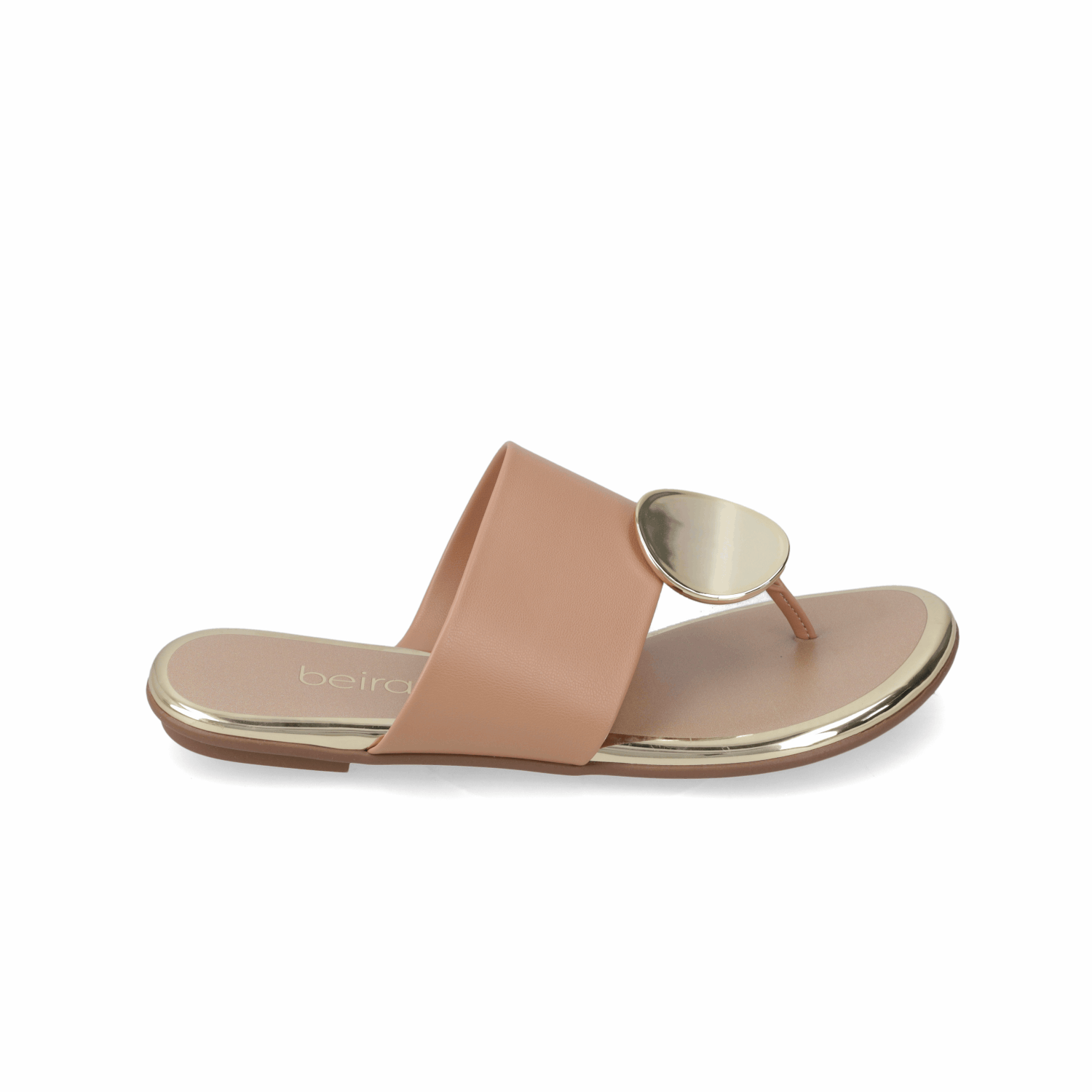 Sandalia Nude Beira Rio Ecocuero