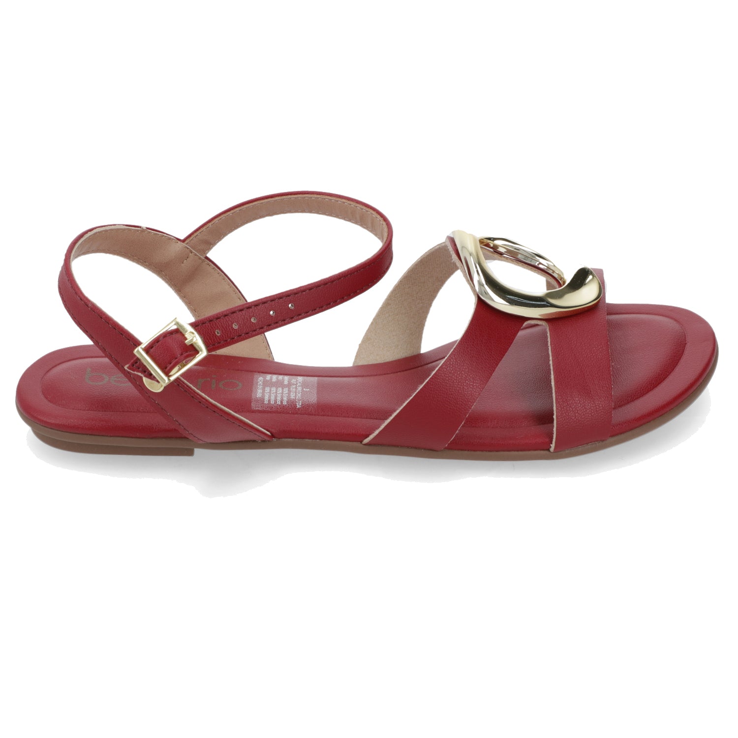 Sandalia Cereza Beira Rio Ecocuero 35 / Cereza