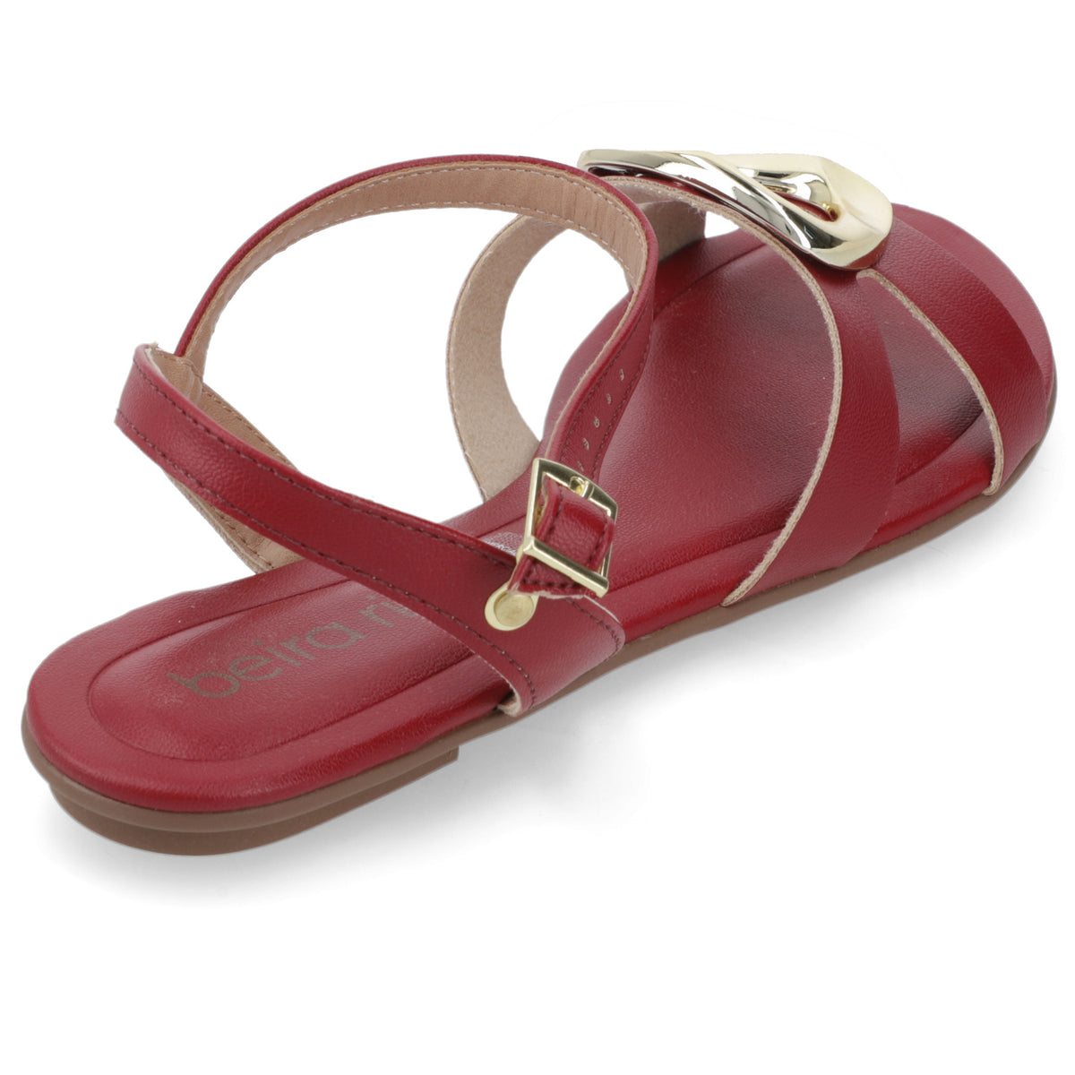 Sandalia Cereza Beira Rio Ecocuero 35 / Cereza