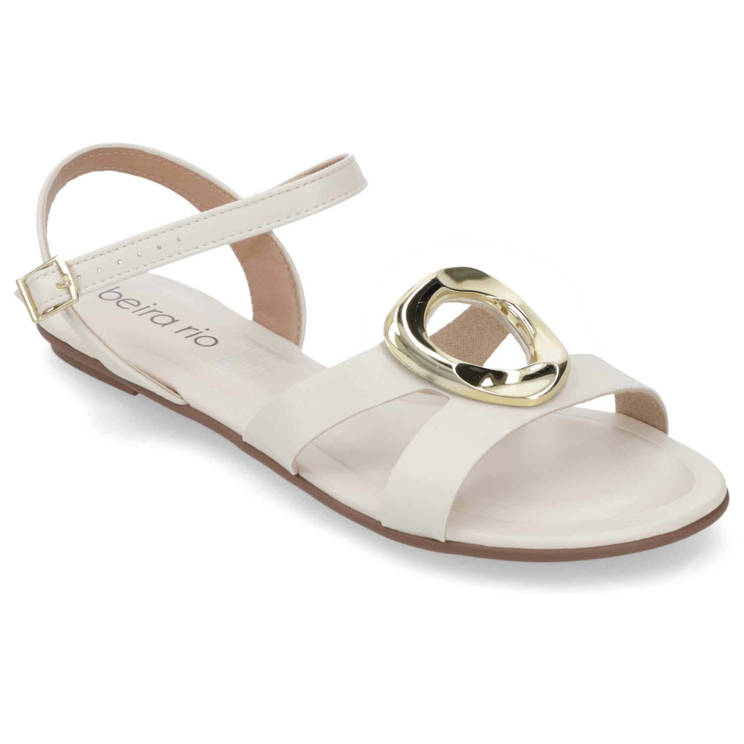 Sandalia Blanco OFF Beira Rio Ecocuero 35 / Blanco OFF