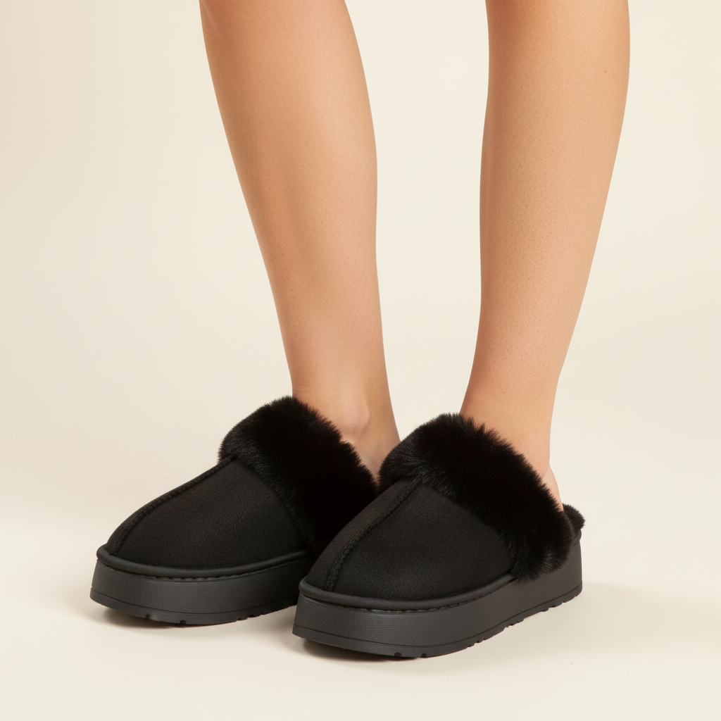 Pantufla Soft Winter Negra