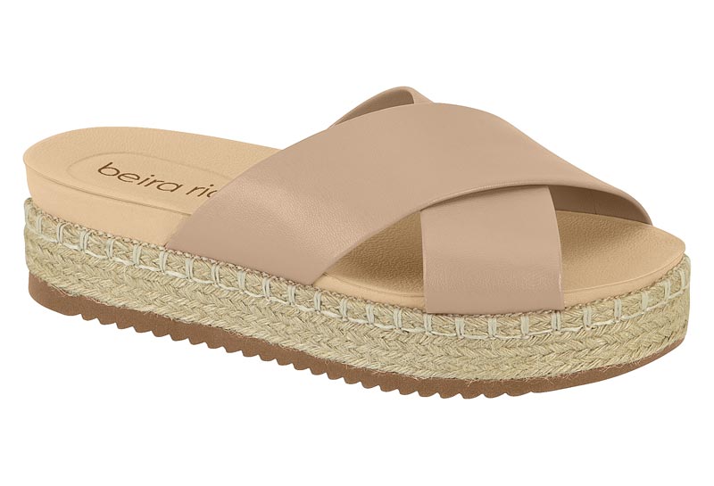 Sandalia Beira Rio Beige 34