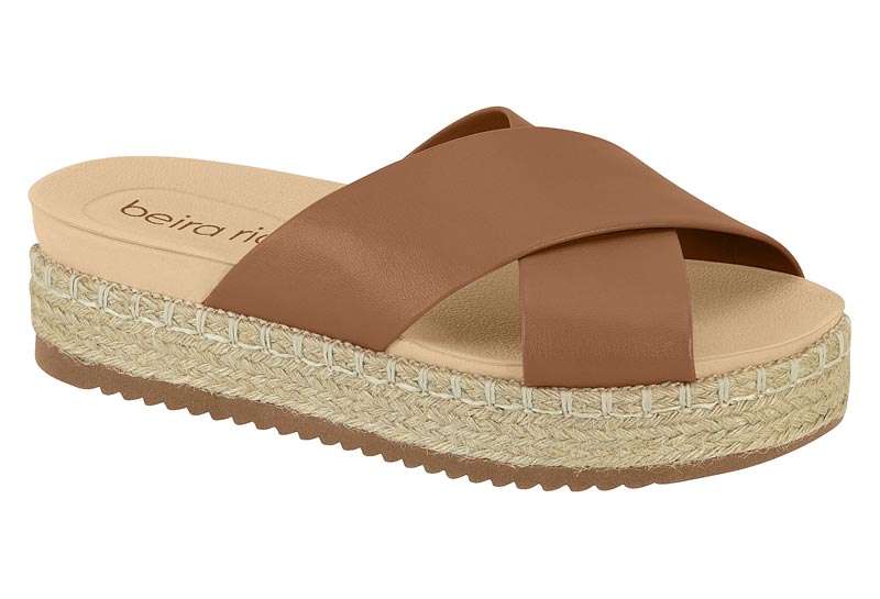 Sandalia Beira Rio Camel 34