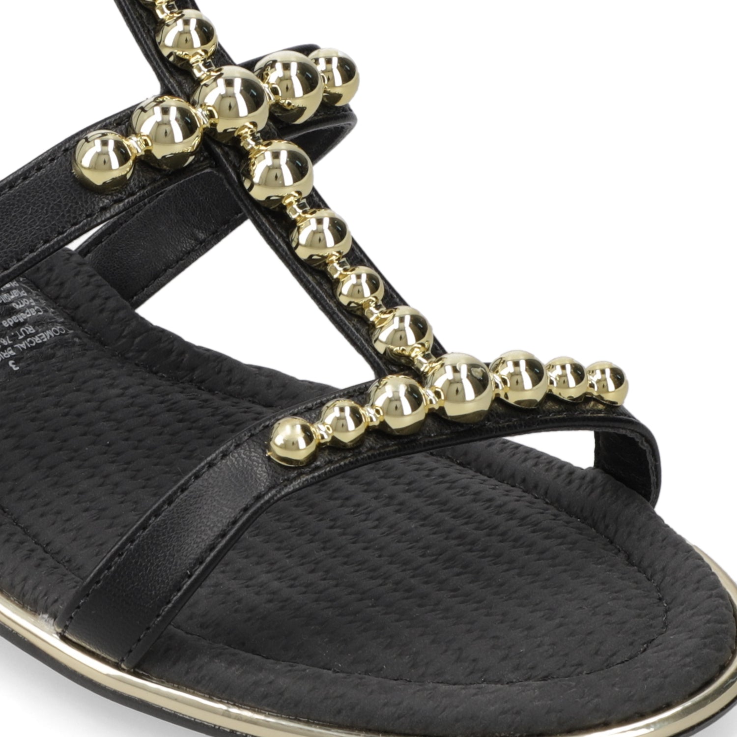 Sandalia Taco Ancho Medio Negro Beira Rio 35 / Negro