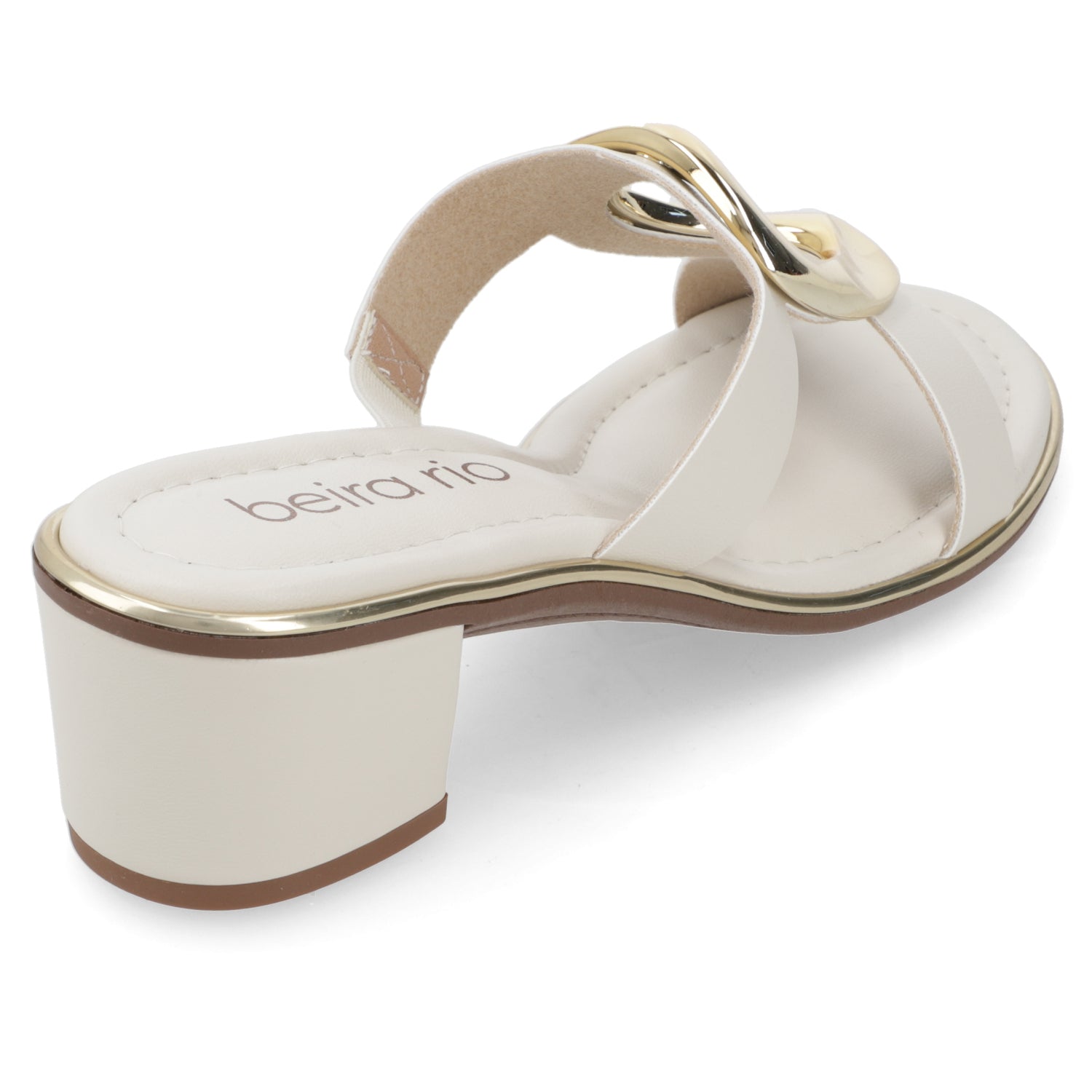 Sandalia Taco Ancho Medio Blanco OFF Beira Rio 35 / Blanco OFF