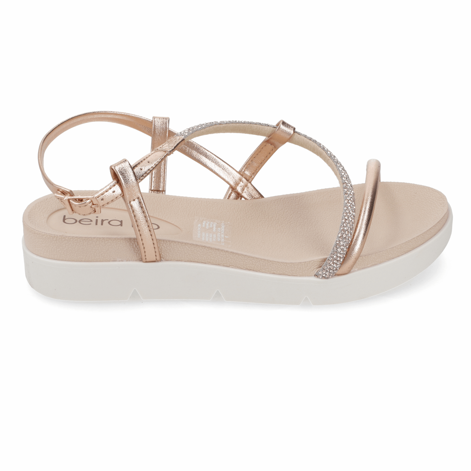 Sandalia Rose Gold Beira Rio 35 / Rose Gold
