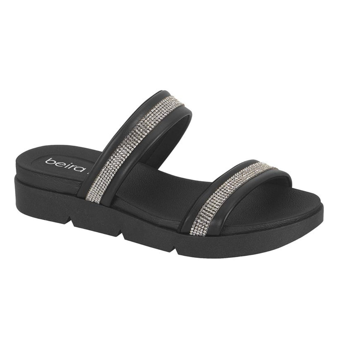 Sandalia Plana Negro