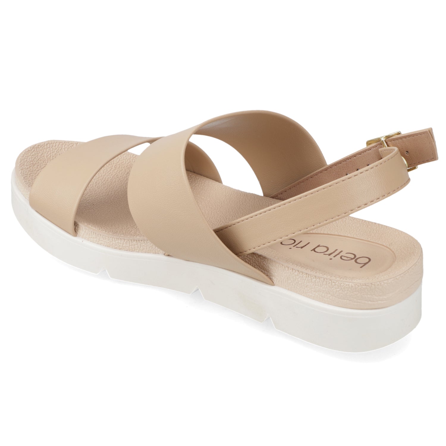 Sandalia Beige Beira Rio Ecocuero 35 / Beige