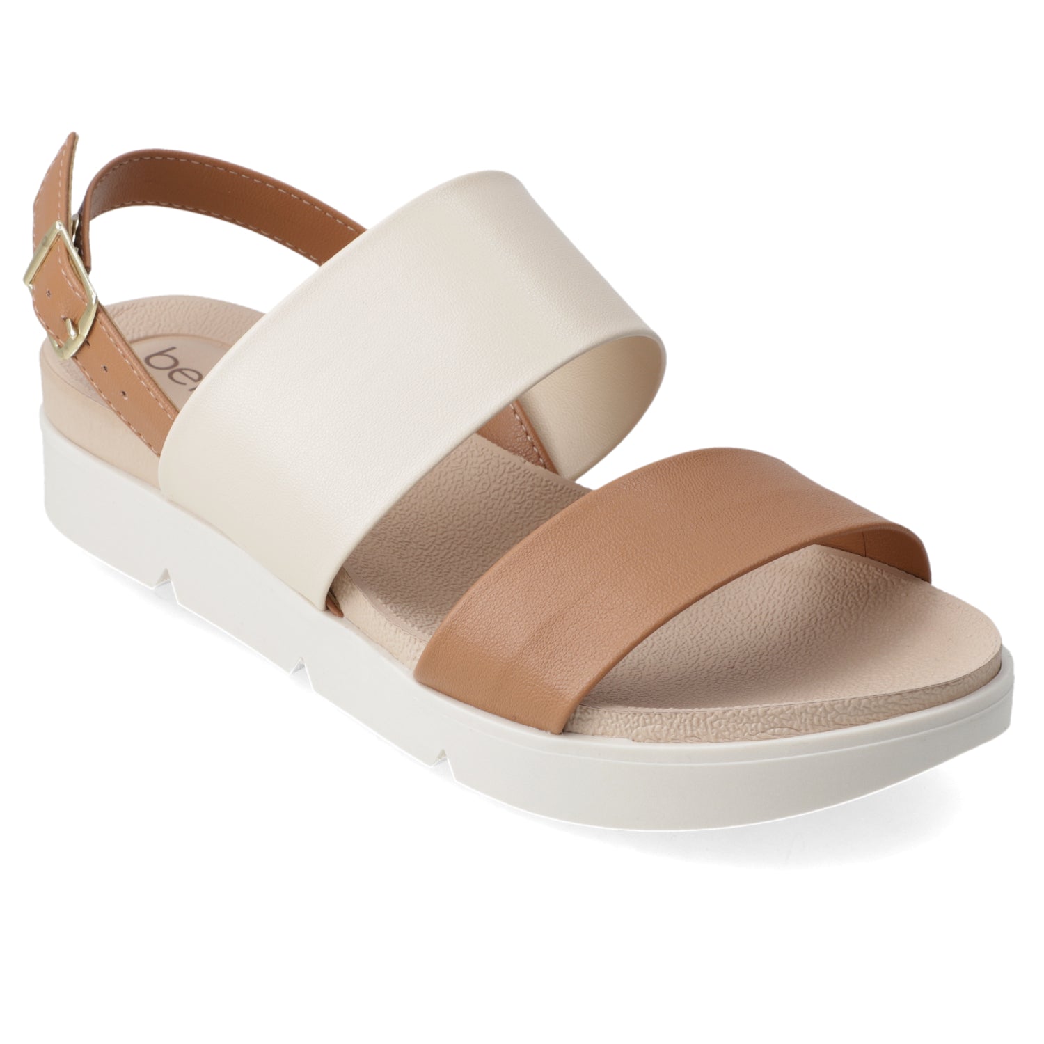 Sandalia Crema Beira Rio Ecocuero 35 / Crema