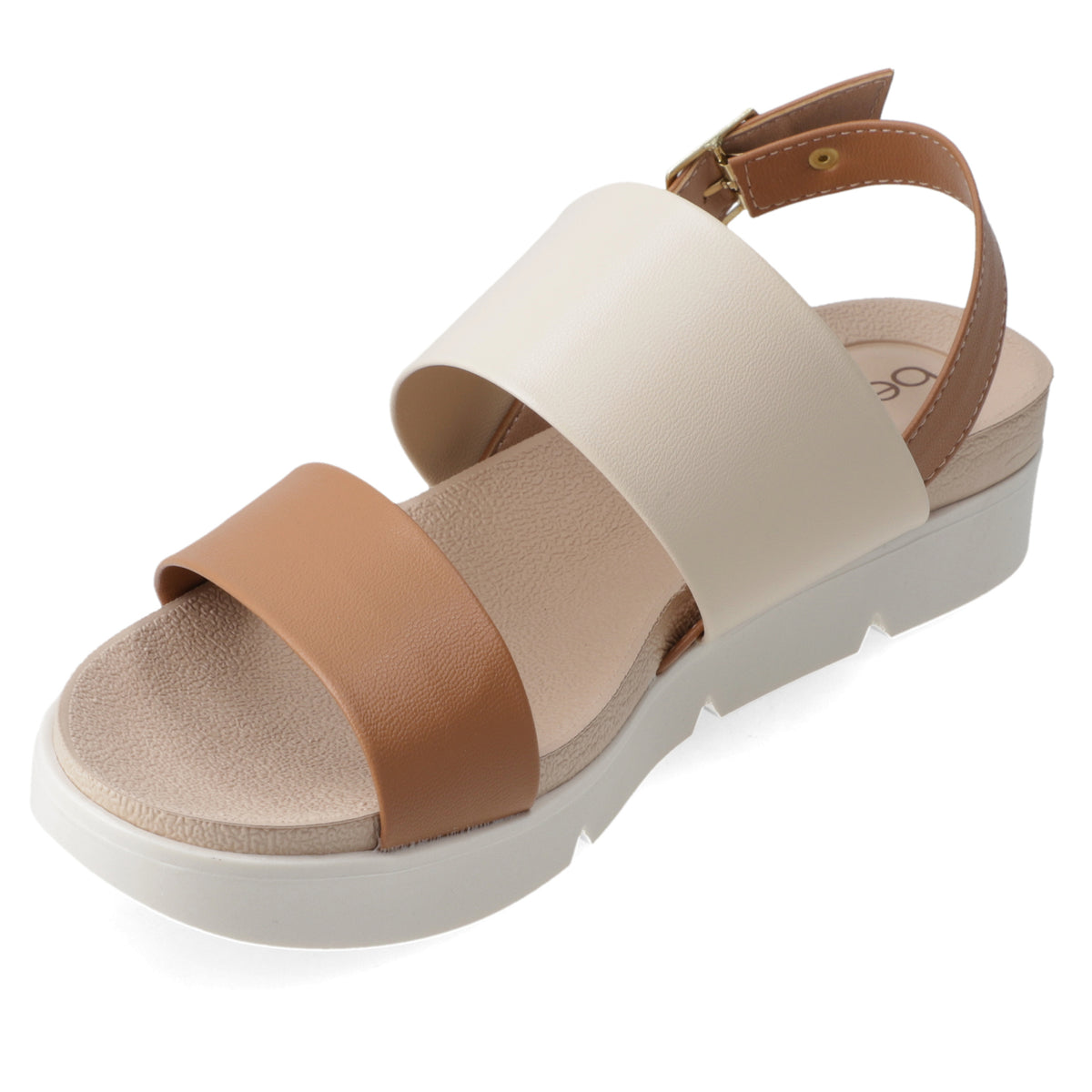 Sandalia Crema Beira Rio Ecocuero 35 / Crema