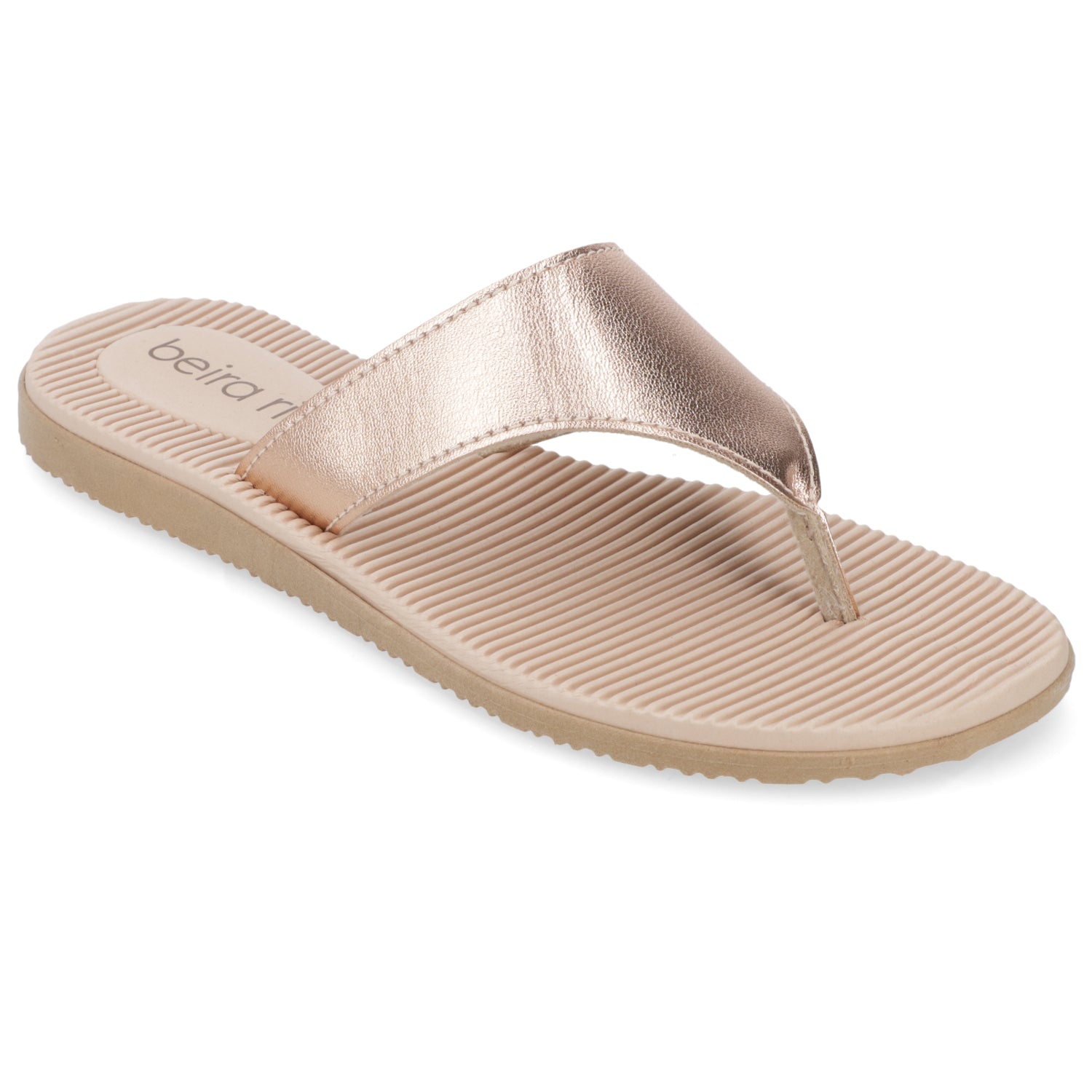 Sandalia Rose Gold Beira Rio Ecocuero Metalizado 35 / Rose Gold