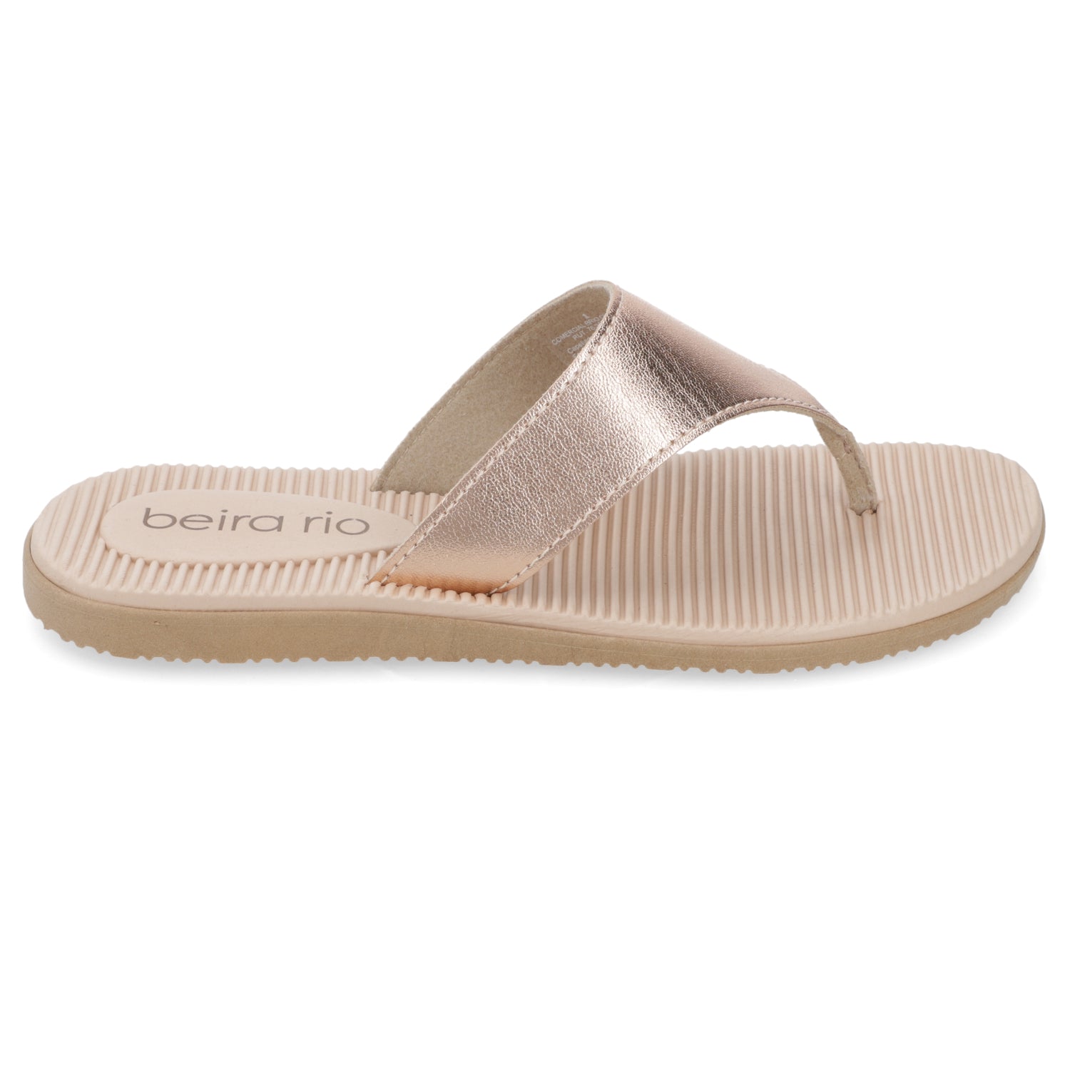 Sandalia Rose Gold Beira Rio Ecocuero Metalizado 35 / Rose Gold