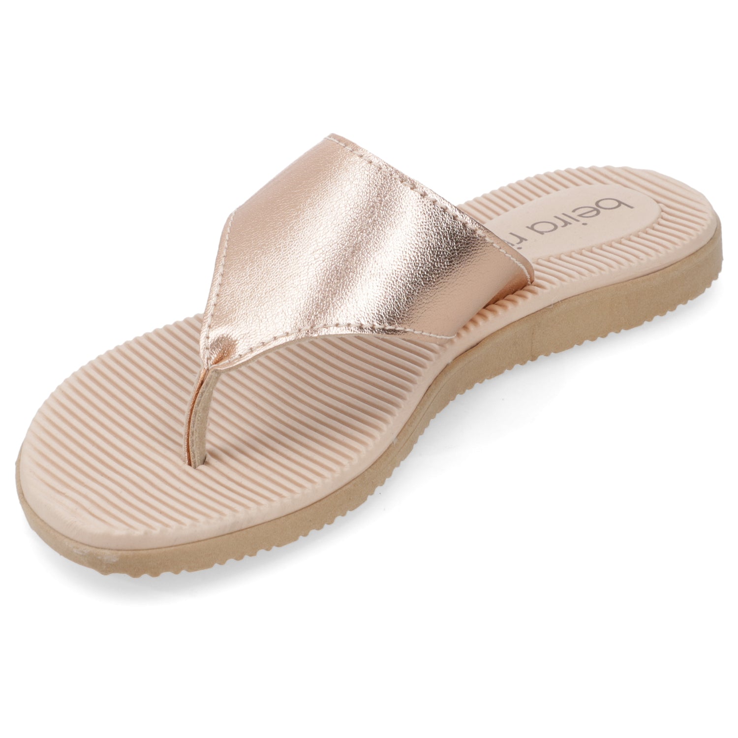 Sandalia Rose Gold Beira Rio Ecocuero Metalizado 35 / Rose Gold