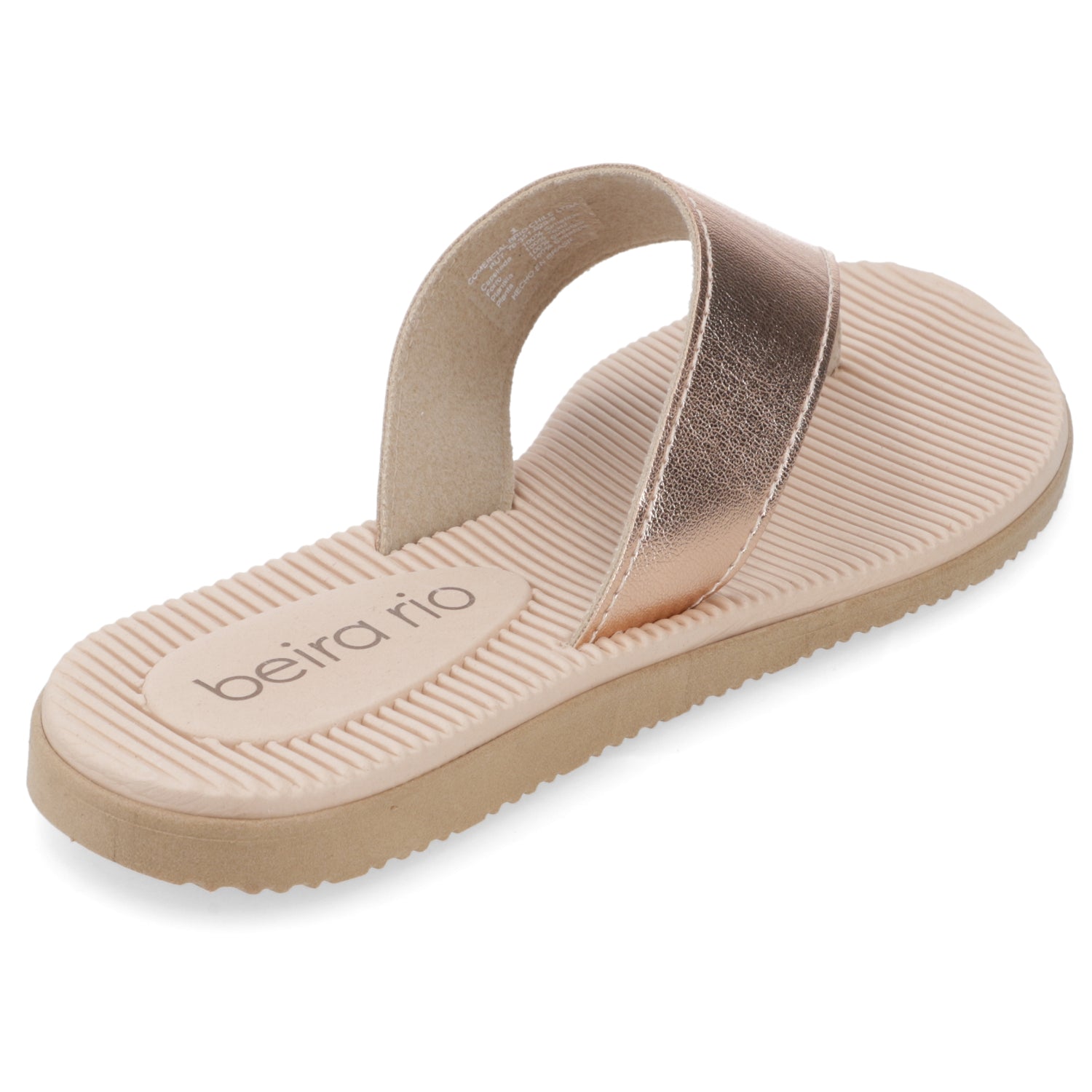 Sandalia Rose Gold Beira Rio Ecocuero Metalizado 35 / Rose Gold