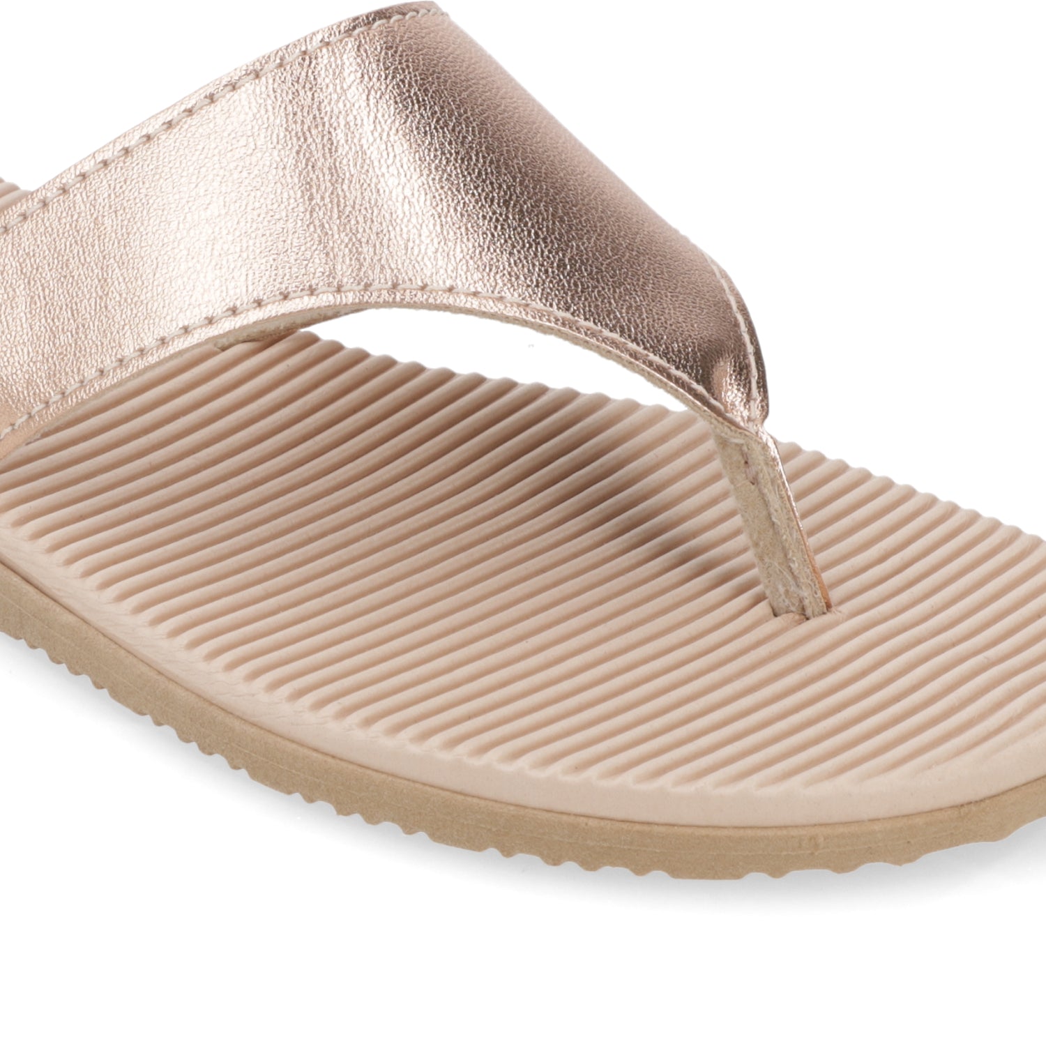 Sandalia Rose Gold Beira Rio Ecocuero Metalizado 35 / Rose Gold